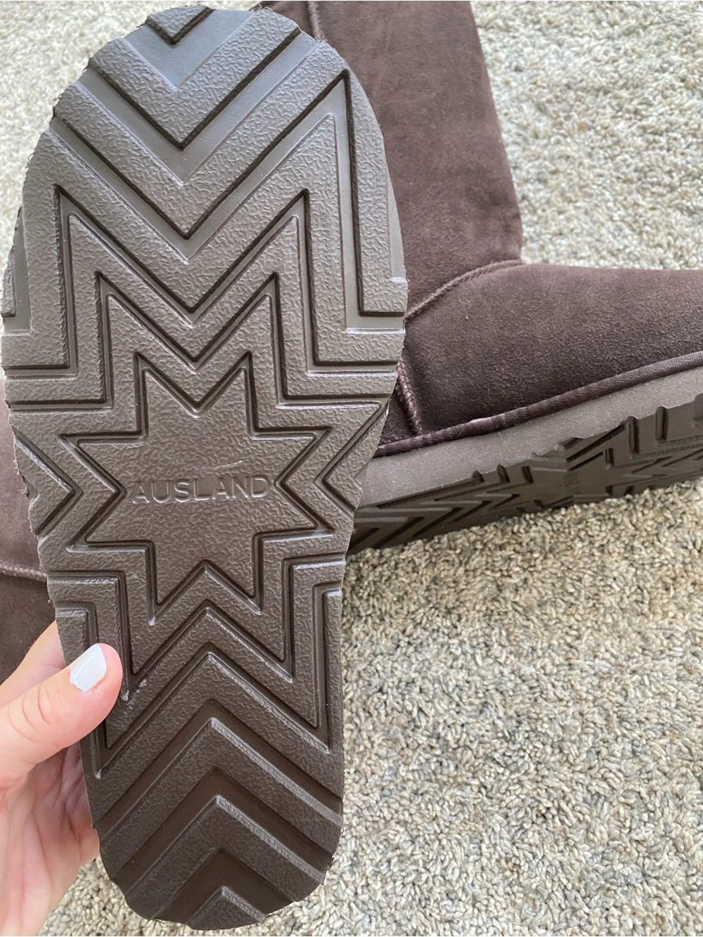Chocolate Brown Plush Fuzzy Boots